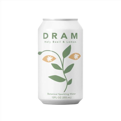 Holy Basil and Lemon Adaptogen Sparkling Water