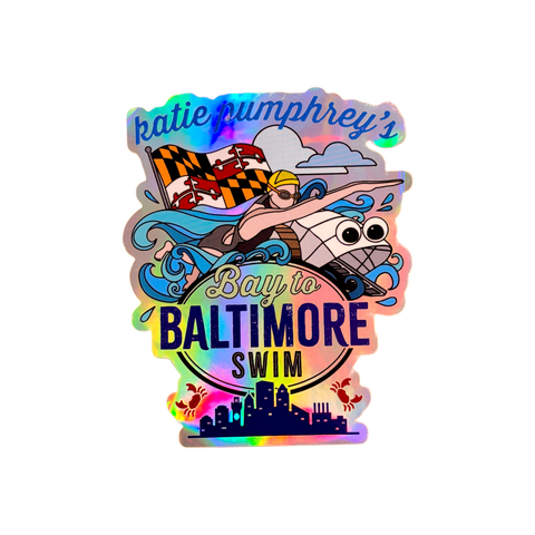 Katie Pumphrey's Bay to Baltimore Swim Sticker