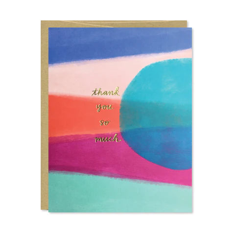 Thank You So Much Gold Foil Card