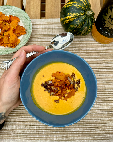 Make it a Meal: Miso Glazed Butternut Squash Soup