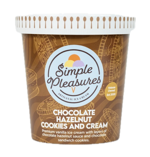 Chocolate Hazelnut Cookies and Cream Ice Cream