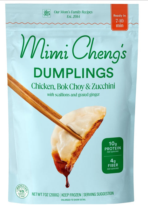 Chicken, Bok Choy & Zucchini Dumplings