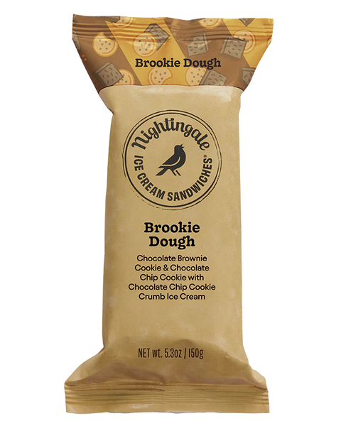 Brookie Dough Ice Cream Sandwich