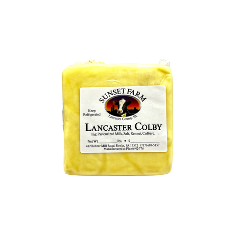 Sunset Farm Lancaster Colby Cheese