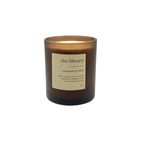Soy Candle - Library Upcycled 9 oz